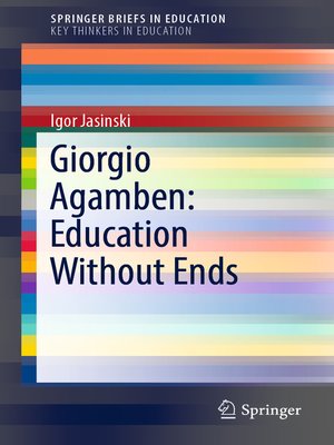 cover image of Giorgio Agamben